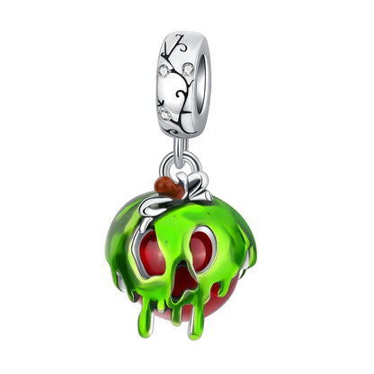 ✨ 925 Silver Halloween Charms – 💀 Skull, 🍎 Apple & 🍒 Cherry | Pandora-Style Bracelet Compatible