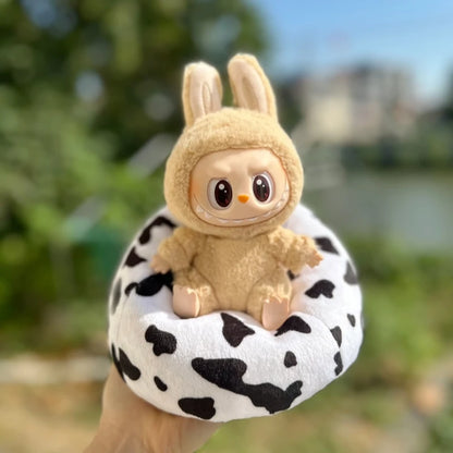 Mini Sofa Bed for Labubu Doll – Cute V1/V2/V3 Plush Accessory & Gift