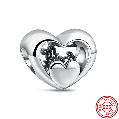 ✨ Winter Charms – ❄️ Snowflake, ⛄ Snowman, 🏠 Snowy House & 🎩 Hat | Pandora-Style Bracelet Compatible