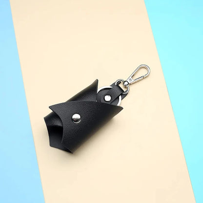 Superhero Bruce Wayne Cosplay Keychain – Black Leather Bat Pendant
