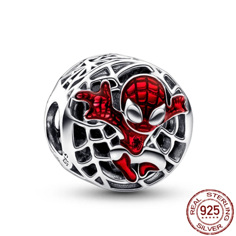 ✨ 925 Silver Marvel Charms – 🕷️ Deadpool & 🐺 Wolverine | Pandora-Style Bracelet Compatible