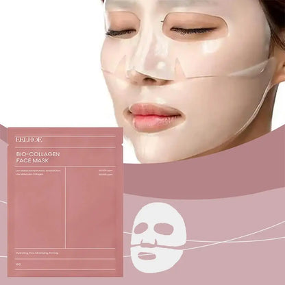 🤍 White Collagen Face Mask – Wrinkle Fade, Deep Hydration & Skin Firming