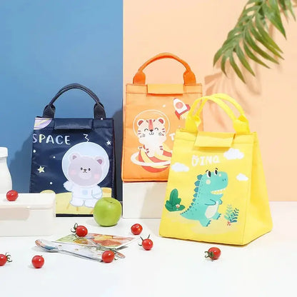 🍱🧸🎒 Kids Cartoon Insulated Lunch Bag – Portable Thermal Cooler Bento Pouch! Appletree Kids Store