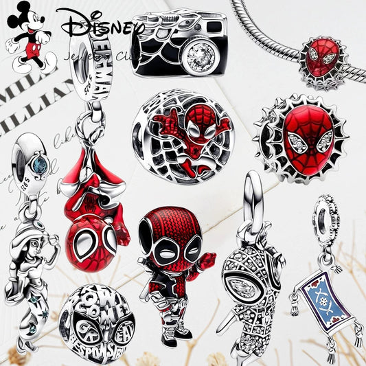 ✨ Marvel Charms – 🕷️ Spider-Man Series | Pandora-Style Bracelet Compatible