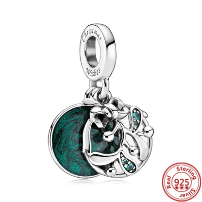 ✨ 925 Silver Winter Charms – ❄️ Snowflake, 🌸 Pansy Flower & 🦋 Blue Butterfly | Pandora-Style Bracelet Compatible