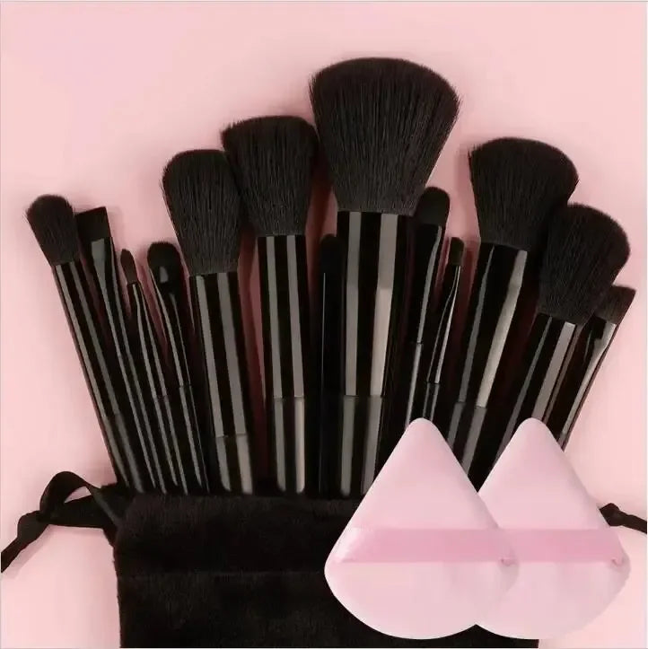 Professional Soft Makeup Brush Set – Fluffy Foundation, Powder, Eyeshadow & Blending Brushes