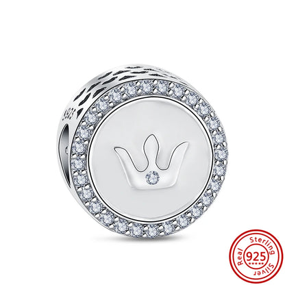 ✨ 925 Silver Sparkling Charms – ❄️ Snowflake, 🌿 Herbarium, 😇 Angel Wings & ❤️ Heart | Pandora-Style Bracelet Compatible