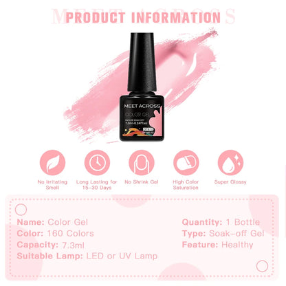 20-Piece HEMA-Free Gel Nail Polish Set – All-Season Long-Lasting UV/LED Soak-Off Kit for DIY Manicure & Nail Art