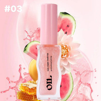🍓 Fruit Honey Essence Lip Oil – Sexy Plump Lip Jelly with Strawberry Tint