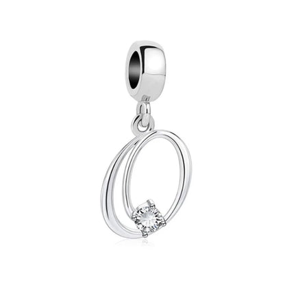 ✨ 925 Silver Alphabet Charms – 🔤 26 Letter Dangle Beads | Pandora-Style Bracelet Compatible