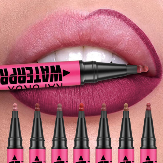 Wasserfester matter Lipliner-Stift in 12 Farben – Langanhaltender, natürlicher Lippenkonturstift💄💋