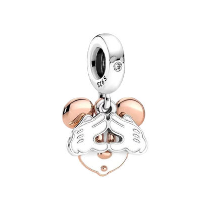 ✨ Miniso Disney Charms – Mickey, Minnie, Marie Cat & Stitch | Pandora-Style Bracelet Compatible