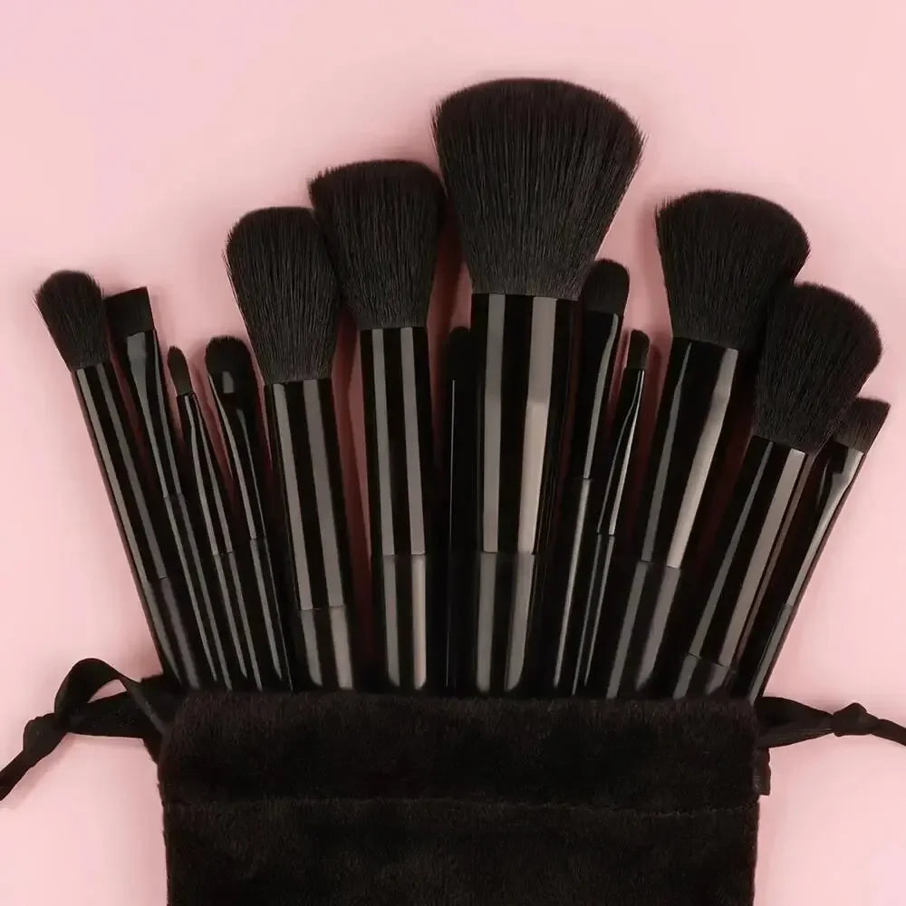 Professional Soft Makeup Brush Set – Fluffy Foundation, Powder, Eyeshadow & Blending Brushes