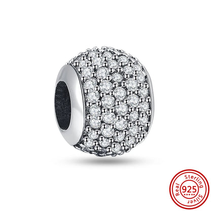✨ 925 Silver Sparkling Charms – ❄️ Snowflake, 🌿 Herbarium, 😇 Angel Wings & ❤️ Heart | Pandora-Style Bracelet Compatible