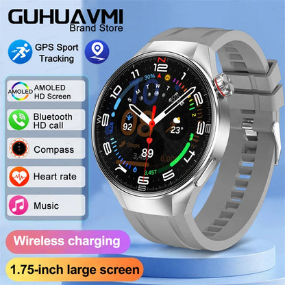 2025 New Huawei GT5 Pro Smart Watch for Men – HD AMOLED, GPS, Heart Rate & Bluetooth Call