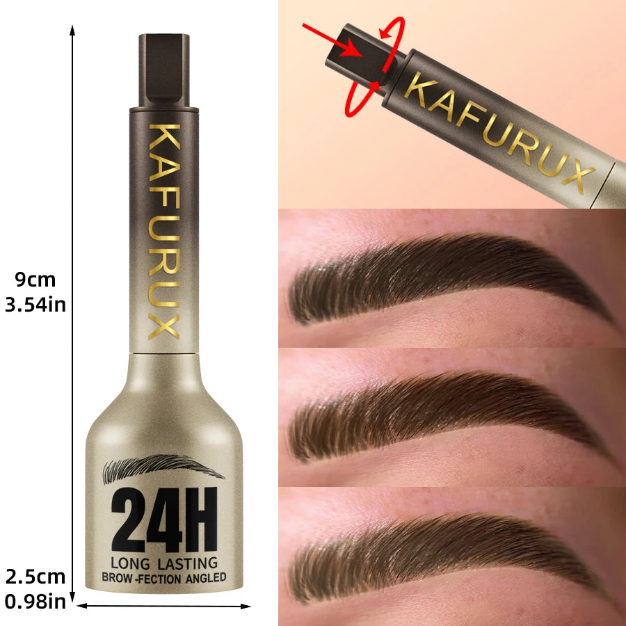 ✨ Angled Square Brush – Microblade Brow Effect 💖 Long-lasting Eyebrow Dye ⏰
