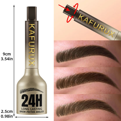 ✨ Angled Square Brush – Microblade Brow Effect 💖 Long-lasting Eyebrow Dye ⏰
