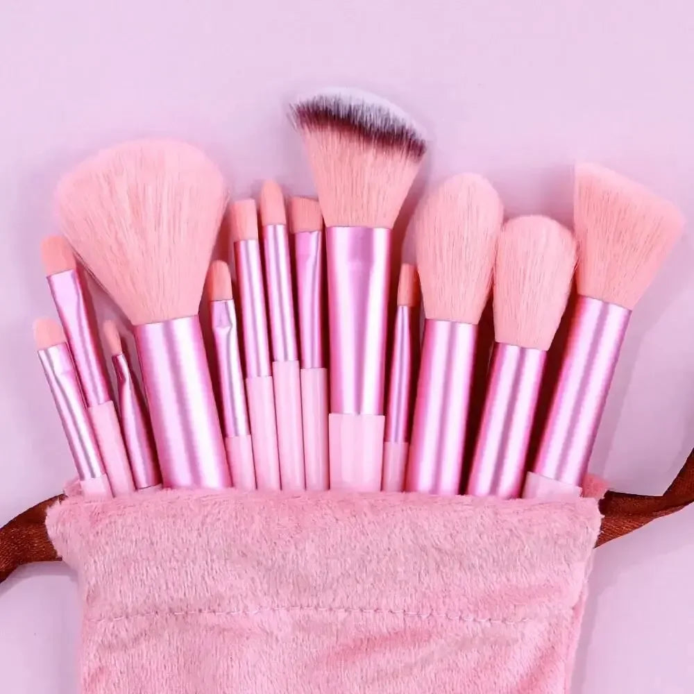 Professional Soft Makeup Brush Set – Fluffy Foundation, Powder, Eyeshadow & Blending Brushes