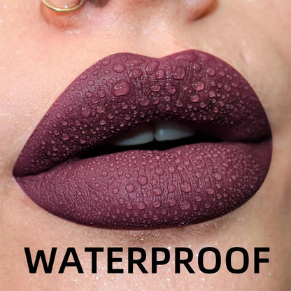 💄 19 Colors Matte Velvet Liquid Lipstick 💋 | Waterproof, Long-Lasting Lip Gloss – Nude, Red, Black & More 🌈