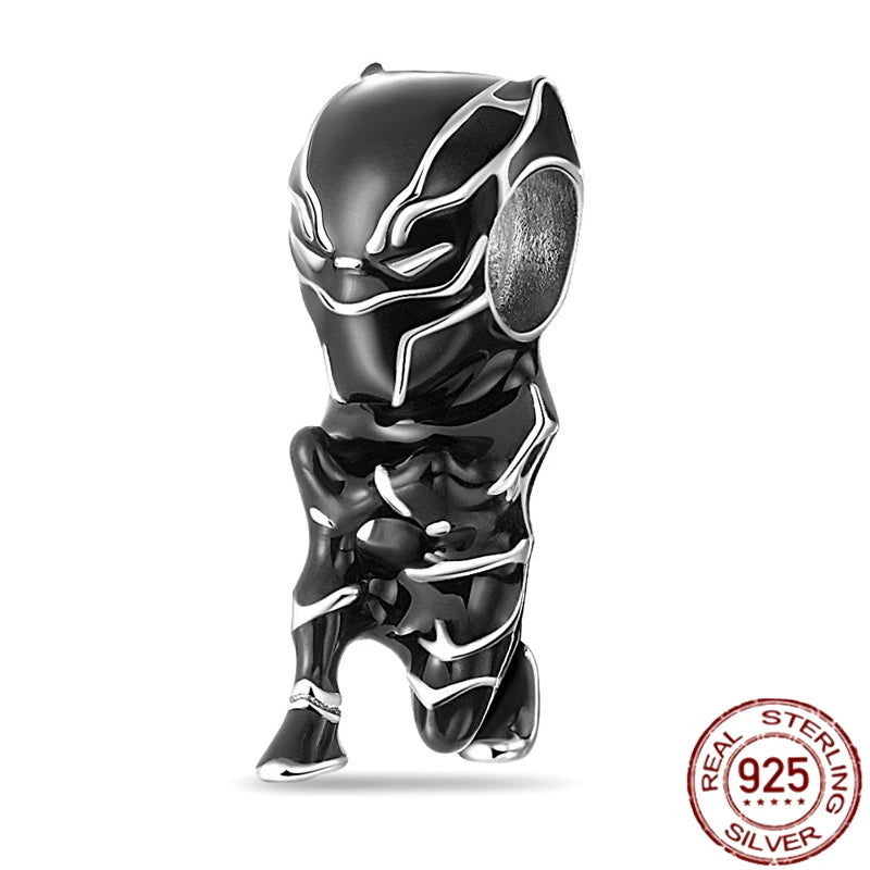 ✨ 925 Silver Marvel Charms – 🕷️ Deadpool & 🐺 Wolverine | Pandora-Style Bracelet Compatible