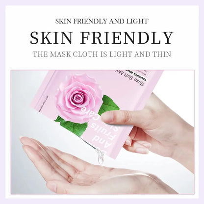 🌿 8pcs Natural Plant Face Mask Set – Moisturizing, Firming & Hydrating Korean Skincare