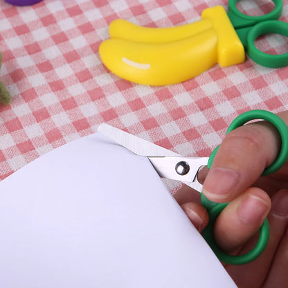 📏✂️🍉 Fruit-Shaped Kids Safety Scissors – Fun & Safe for DIY Crafts!