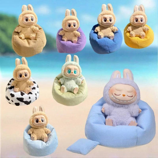 Mini Sofa Bed for Labubu Doll – Cute V1/V2/V3 Plush Accessory & Gift