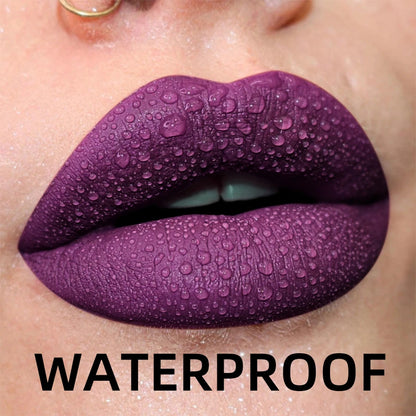 💄 19 Colors Matte Velvet Liquid Lipstick 💋 | Waterproof, Long-Lasting Lip Gloss – Nude, Red, Black & More 🌈