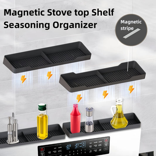 🧲 Space-Saving Magnetic Rack – Kitchen Organizer for Spices, Utensils, and More 🍳