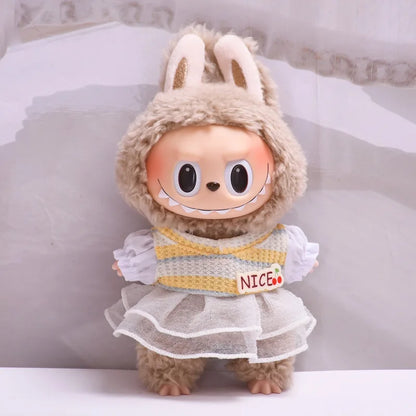 Labubu Spring Summer Dress – Fashion Clothes for 17cm Labubu Dolls
