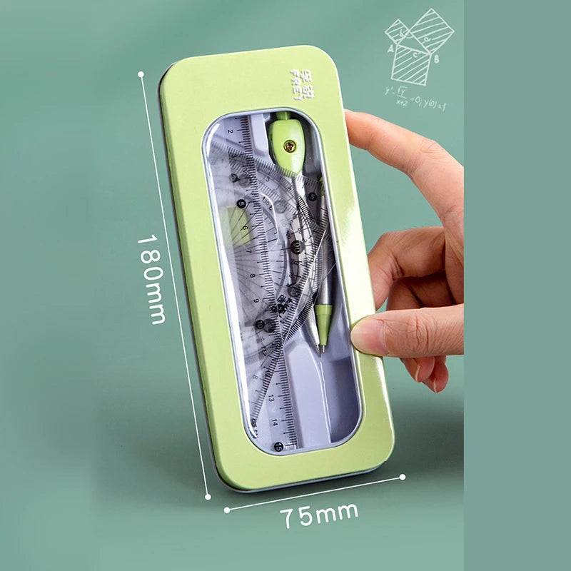 🎓 Multi-function Geometric Drawing Ruler – Transparent