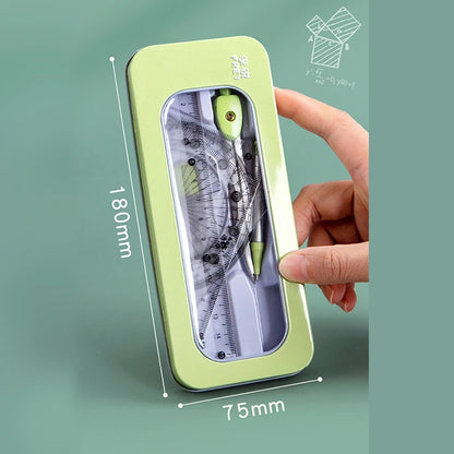 🎓 Multi-function Geometric Drawing Ruler – Transparent