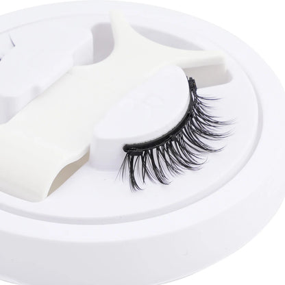 Handmade Fluffy Faux Mink Magnetic Eyelashes & Tweezer Set – Reusable Natural False Lashes
