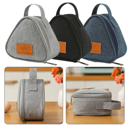 🥪❄️🔺 Triangular Insulation Lunch Bag – Cute Portable Rice Ball Thermal Bag for Students!