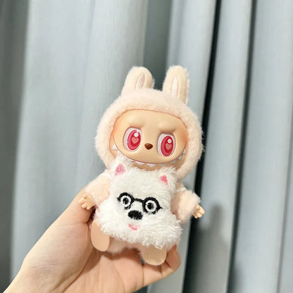 Labubu 17cm Kawaii Plush Doll Outfit – Kpop EXO Pumpkin Set Accessories