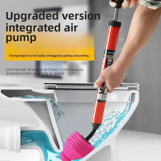 🚽 High Pressure Pneumatic Toilet Plunger – Powerful, Reusable ABS Handle with 120 PSI Air Pressure