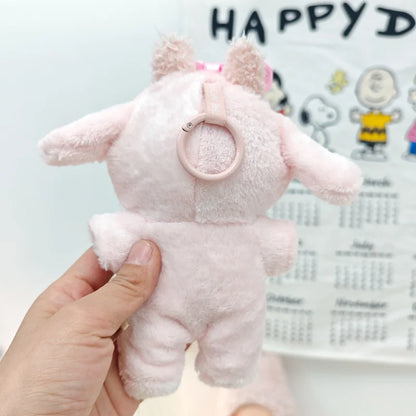 Labubu 17cm Cute Hairy Rabbit Onesie – Mini Doll Bodysuit Outfit Set