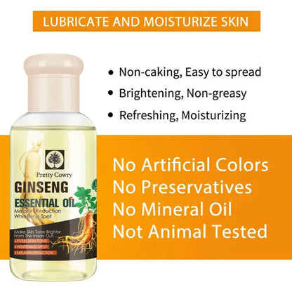 🌿 75ml Ginseng Face Oil – Lightweight, Hydrating & Firming for All Skin Types