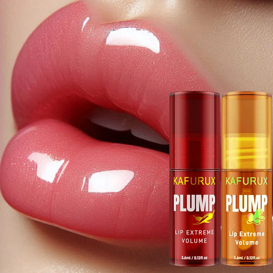 💋 2PC Lip Plump Serum – Long Lasting Moisturizing Lip Oil 💧 | Instant Volume & Fine Line Repair 💥