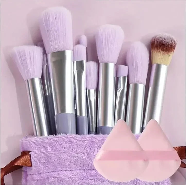 Professional Soft Makeup Brush Set – Fluffy Foundation, Powder, Eyeshadow & Blending Brushes