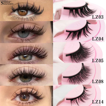 Reusable Magnetic Eyelashes – 1 Pair Natural Curly & Fluffy Lashes with Tweezer, No Glue Needed