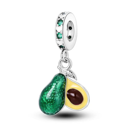 ✨ 925 Silver Strawberry & Cherry Charms – Fruit Series Beads | Pandora-Style Bracelet Compatible