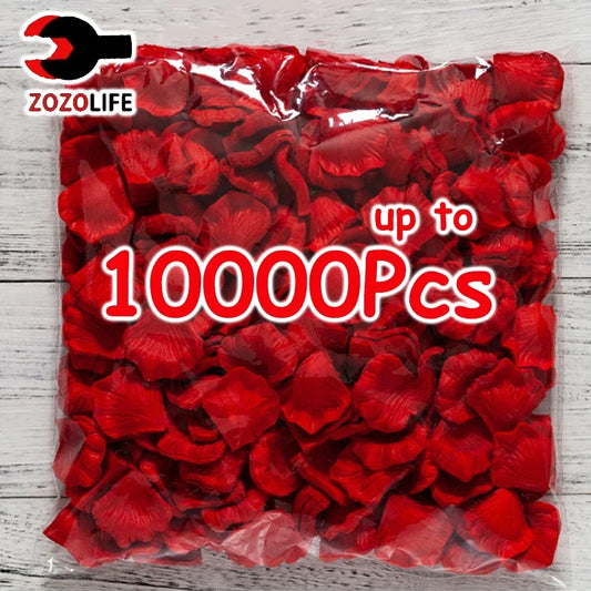 🌹 100/500/1000/5000/10000 db műrózsaszirom – selyemvirág-dekoráció esküvőkre és Valentin-napra 💐 