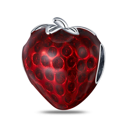 ✨ 925 Silver Strawberry & Cherry Charms – Fruit Series Beads | Pandora-Style Bracelet Compatible