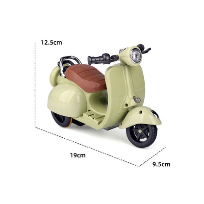 Mini Rotating Simulation Motorcycle Toy for LABUBU Dolls – Fun Stunt Moto for Kids, Birthday Gift