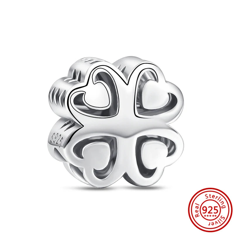 ✨ 925 Silver Gold-Plated Charms – ✨ Sparkling Dangle Beads | Pandora-Style Bracelet Compatible