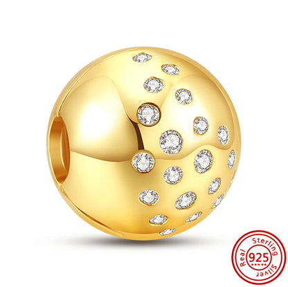 ✨ 925 Silver Gold-Plated Charms – ✨ Sparkling Dangle Beads | Pandora-Style Bracelet Compatible