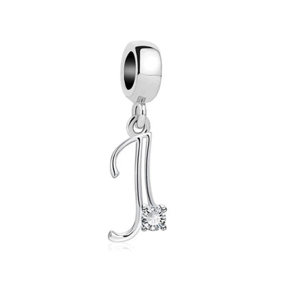 ✨ 925 Silver Alphabet Charms – 🔤 26 Letter Dangle Beads | Pandora-Style Bracelet Compatible