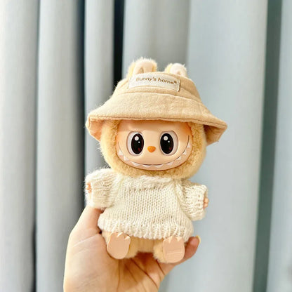 Labubu 17cm Kawaii Plush Doll Outfit – Kpop EXO Pumpkin Set Accessories