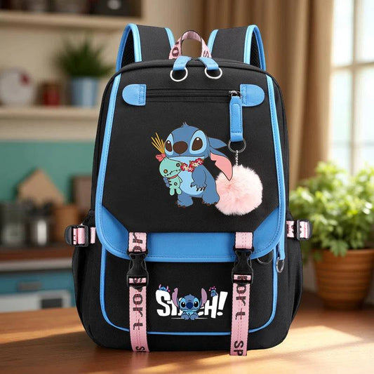 Stitch Backpack – Large Capacity Durable Daypack for Students, Travel & Daily Commute